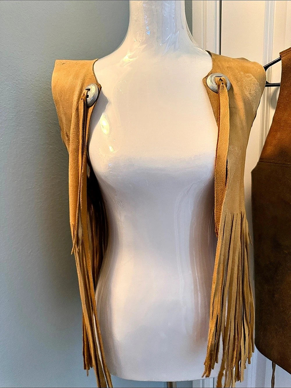 Yellow Fringe Vest/ Costumes - Hippie, Cowboy, Cowgirl, Whatever....